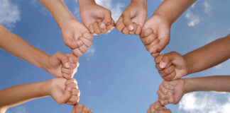 How We Started the Bay Area Hearing Voices Network Hands together against the sky