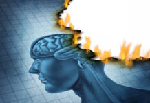 Upcoming ECT Legislation Needs to Be Revised A drawing of a human head, brain visible in profile, being burned