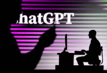 UK, LONDON. JANUARY 30, 2023: ChatGPT. The Intersection of Personal and Professional: Silhouette of Man and Web Developer