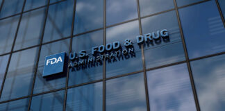 None of the 22 FDA Approvals for Psychiatric Drugs in the Last Decade Were “Clinically Useful” Silver Spring, Maryland, USA, March 3, 2024: FDA Food and Drug Administration glass building concept. Federal agency headquarters symbol logo on front facade 3d illustration.