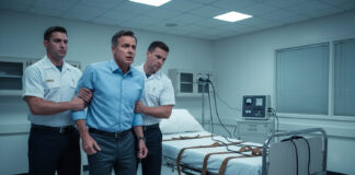 Which Would You Prefer: Electroshock or a Safe Taper? Older man being led to an ECT machine bed