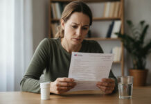 U.S. Antidepressant Drug Labels Still Lag Behind Canada A woman reads the instructions for her pills