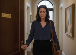 The Hidden Psychotherapy Drop-Out Crisis A well-dressed woman leaves the psychotherapy office, looking concerned
